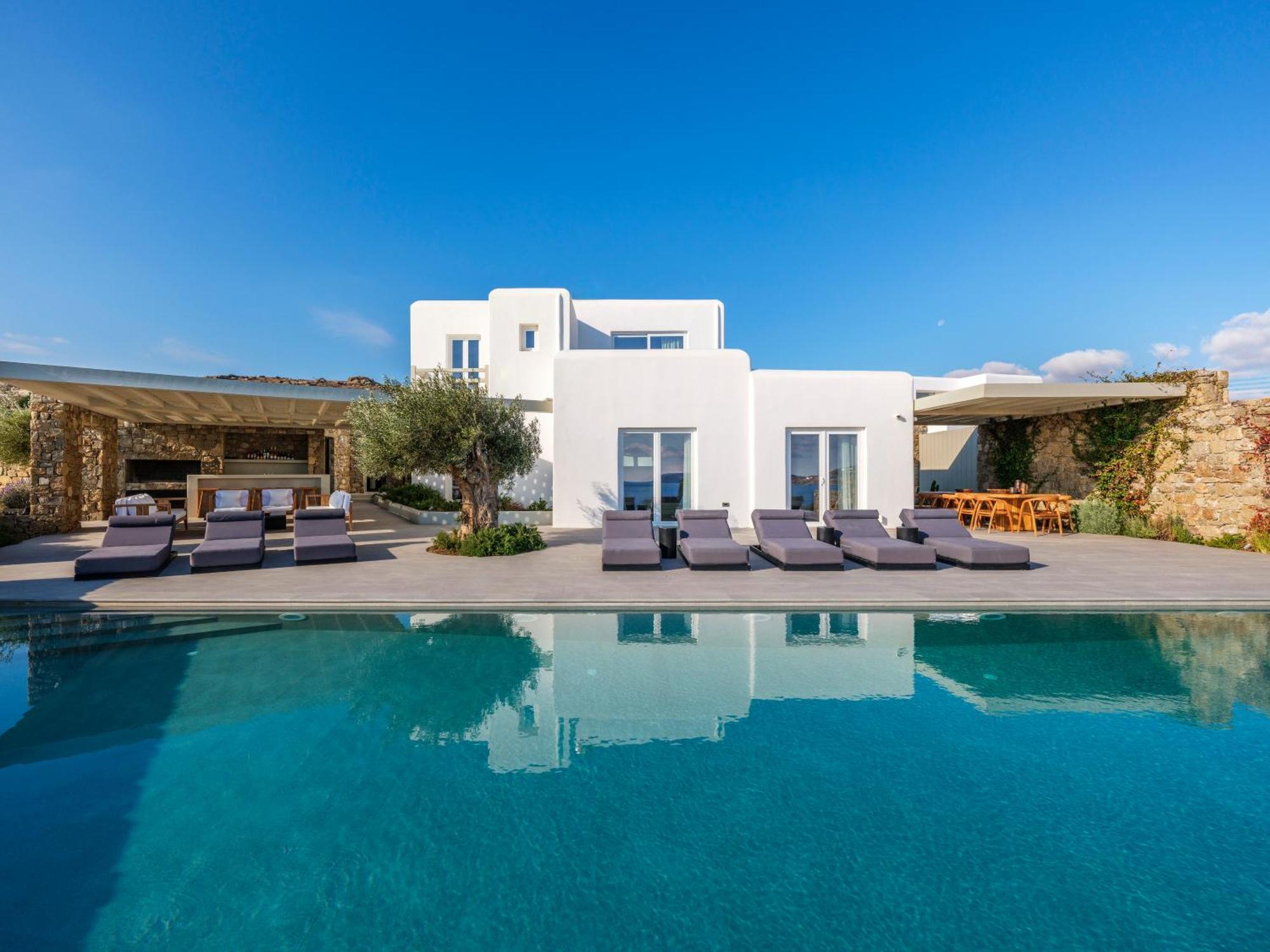Blue Eye Grand Villa Mykonos Kalafatis Exterior photo