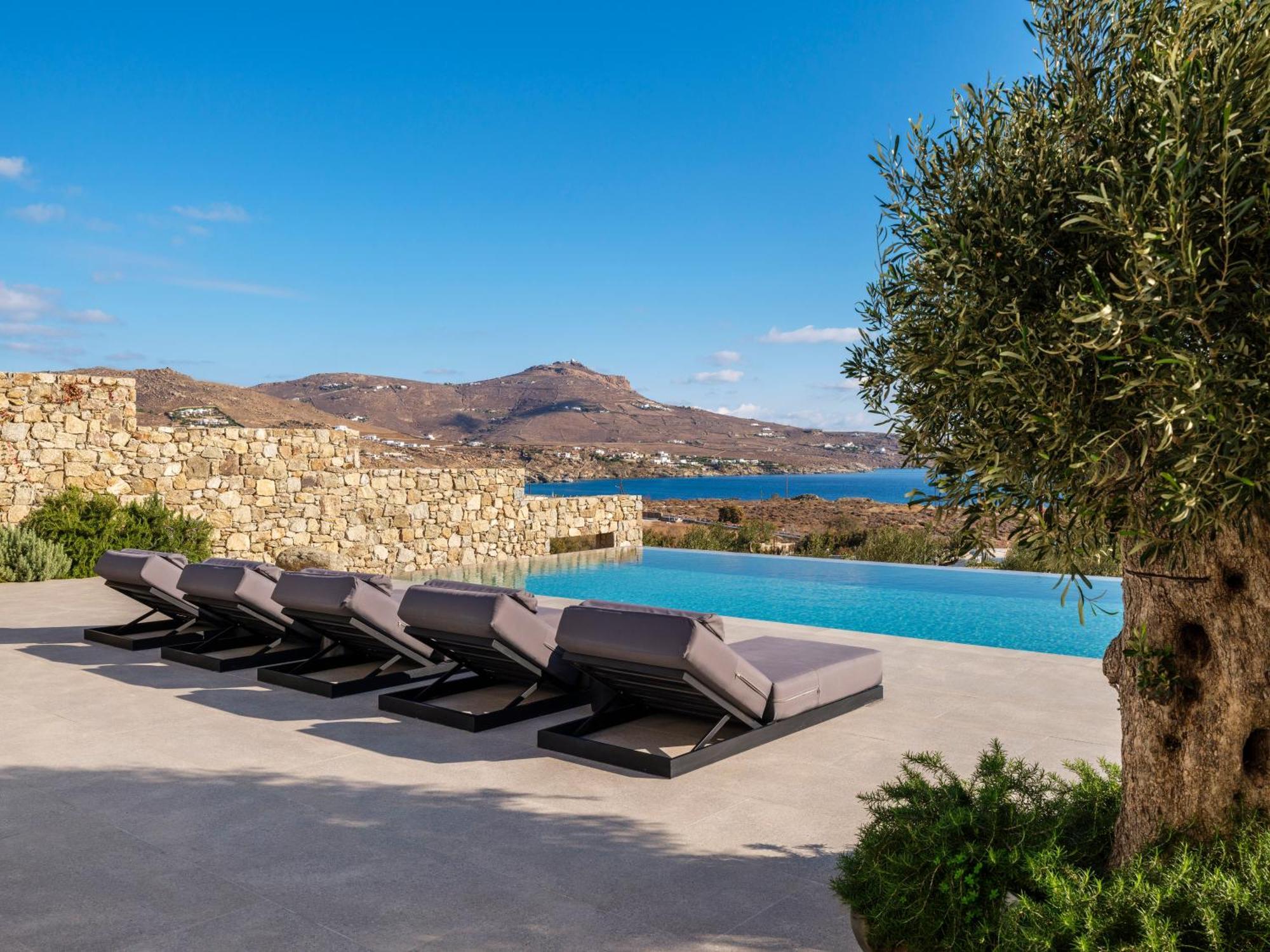 Blue Eye Grand Villa Mykonos Kalafatis Exterior photo