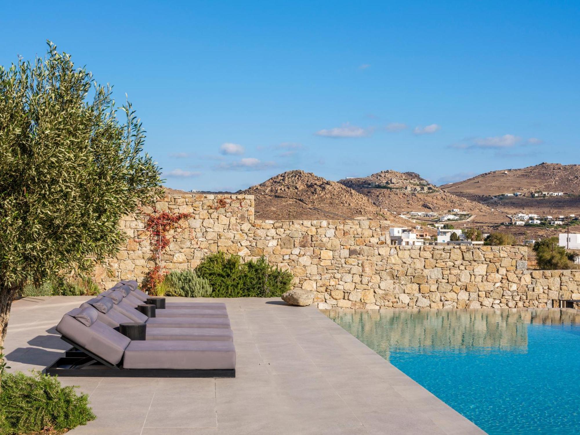 Blue Eye Grand Villa Mykonos Kalafatis Exterior photo
