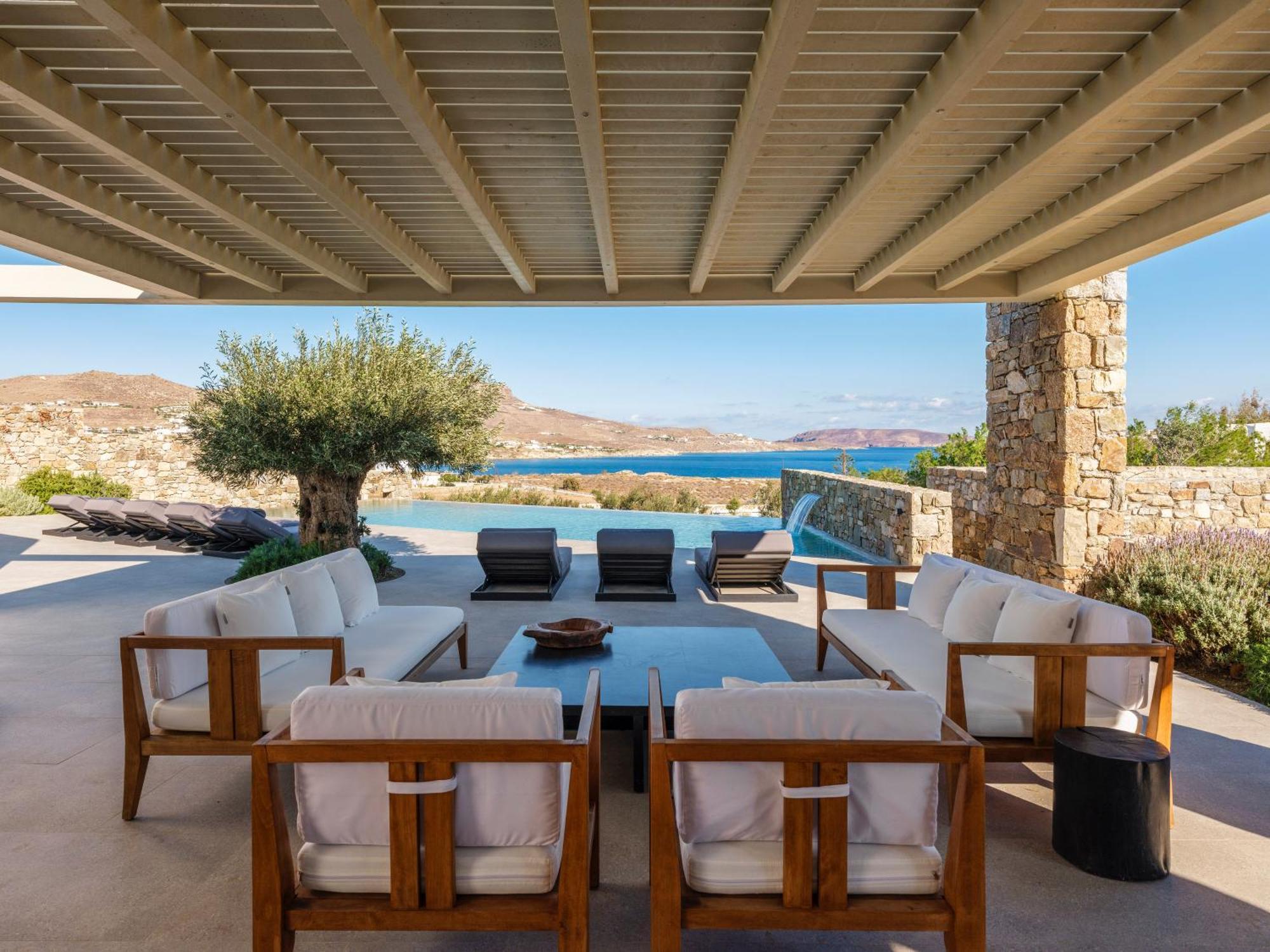 Blue Eye Grand Villa Mykonos Kalafatis Exterior photo